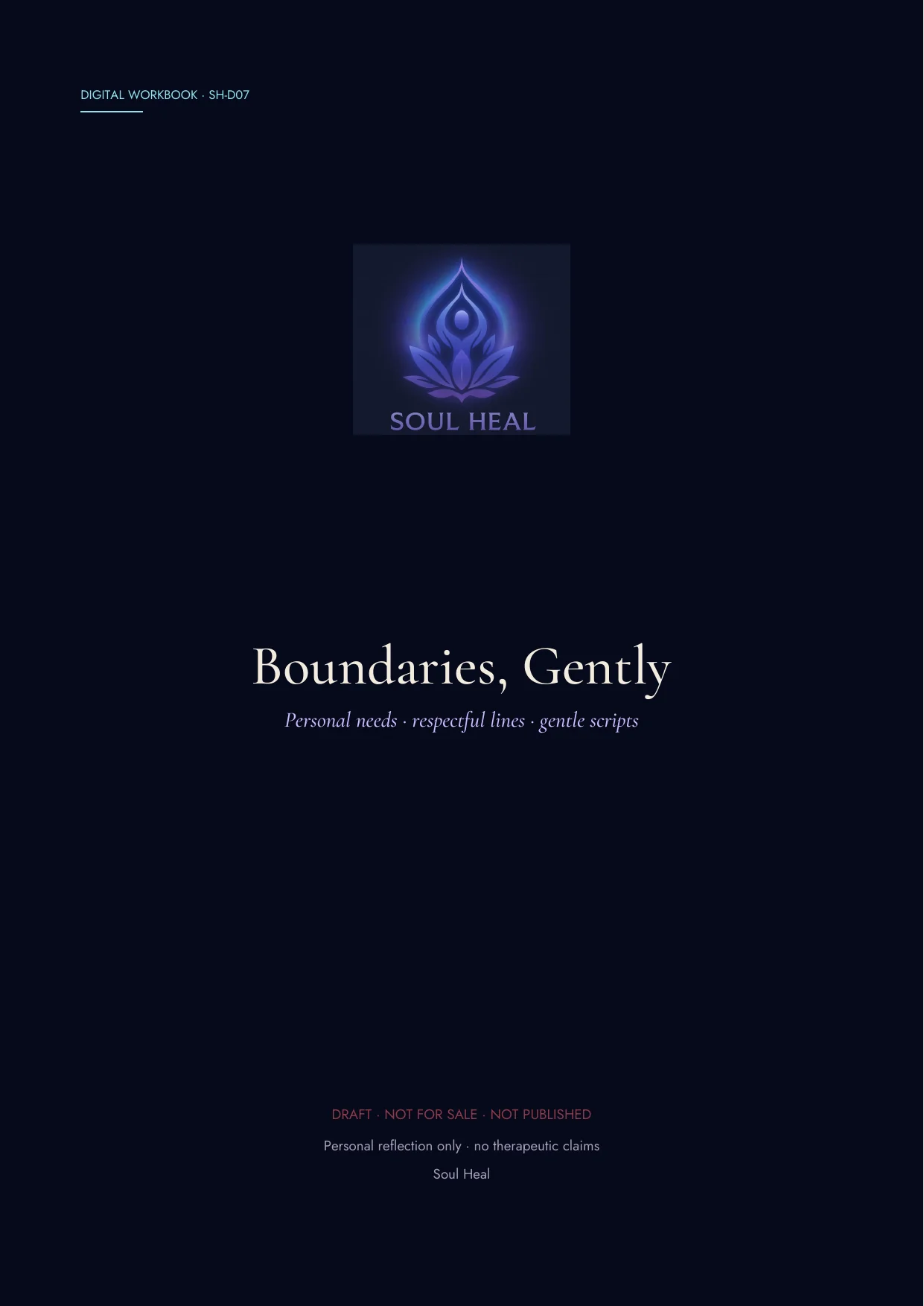 Cover preview for Boundaries, Gently